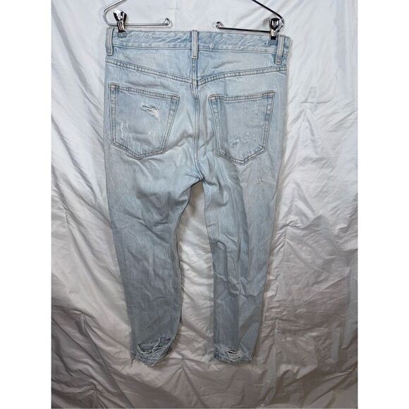 Zara Light Wash Distressed Jeans - Size USA 31 - Picture 5 of 6